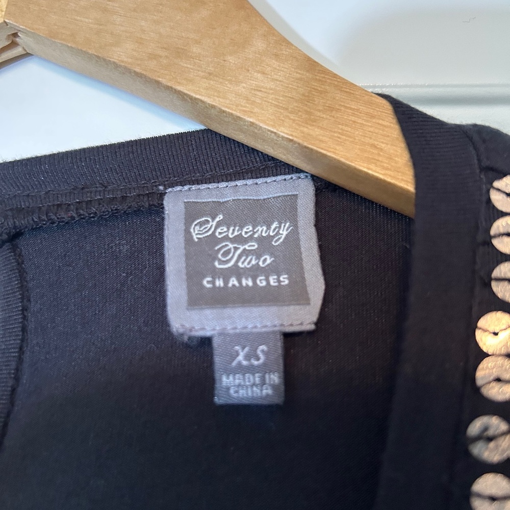 Seventy Two Changes Black Sequin Embellished T-Sh… - image 4